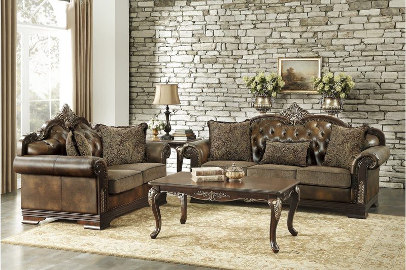 Croydon Dark Cherry Living Room Set - DMV FurnitureLiving Room Set