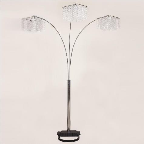 Crystal Chrome 87" Floor Lamp - DMV FurnitureFloor Lamps