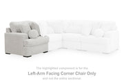 Cuddle Plush Arctic Left-Arm Facing Corner Chair - PC5910664