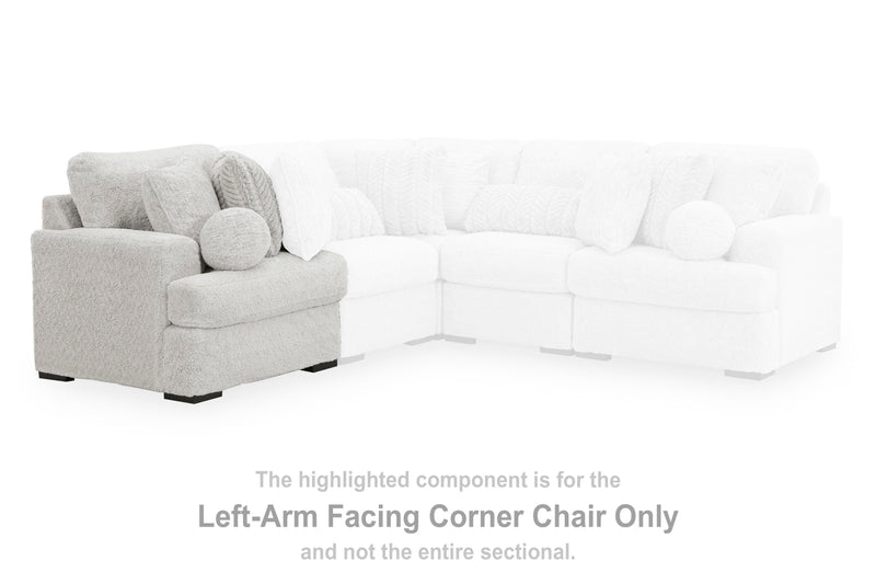 Cuddle Plush Arctic Left-Arm Facing Corner Chair - PC5910664