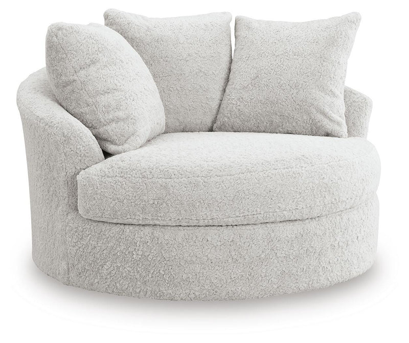 Cuddle Plush Arctic Oversized Swivel Accent Chair - PC5910621