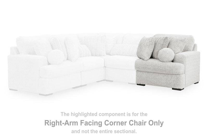Cuddle Plush Arctic Right-Arm Facing Corner Chair - PC5910665