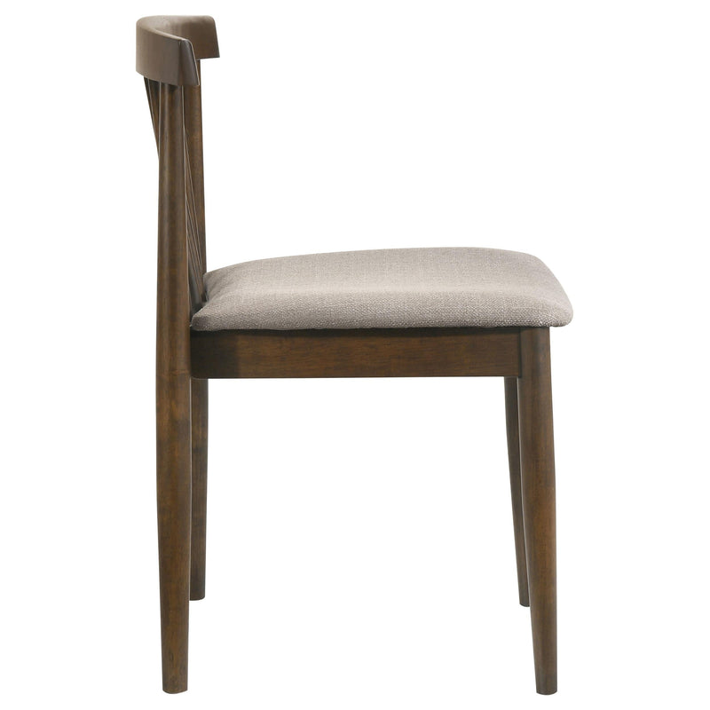 Cullen Dining Side Chair Upholstered Seat Walnut (Set of 2) - 193942WAL