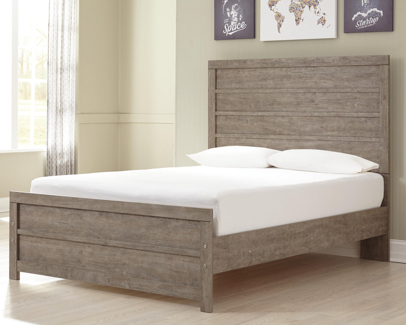 Culverbach Gray Full Panel Bed, Dresser, Chest and Nightstand - B070B18
