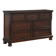 Cumberland Brown Cherry Sleigh Storage Platform Bedroom Set - DMV FurnitureBedroom Set