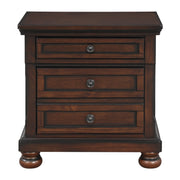 Cumberland Brown Cherry Sleigh Storage Platform Bedroom Set - DMV FurnitureBedroom Set