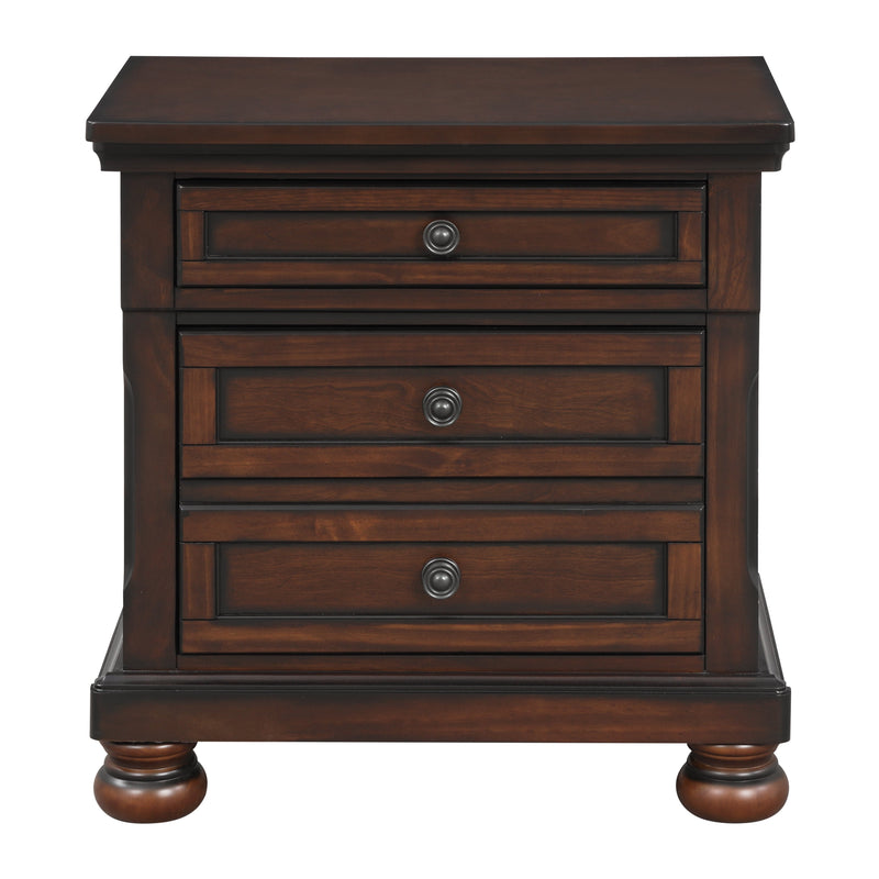 Cumberland Brown Cherry Sleigh Storage Platform Bedroom Set - DMV FurnitureBedroom Set