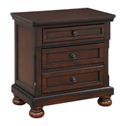 Cumberland Brown Cherry Sleigh Storage Platform Bedroom Set - DMV FurnitureBedroom Set