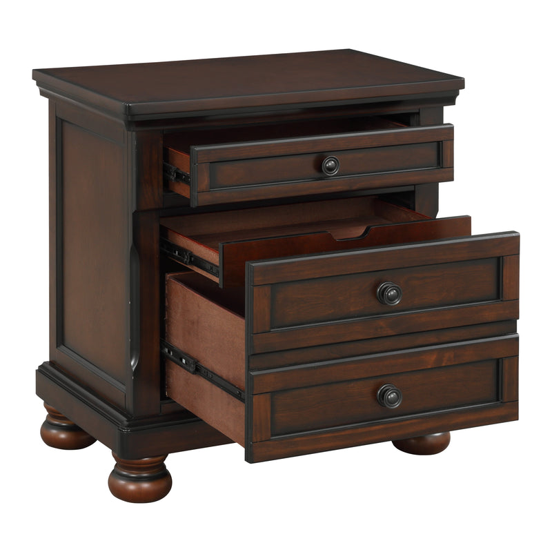 Cumberland Brown Cherry Sleigh Storage Platform Bedroom Set - DMV FurnitureBedroom Set