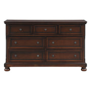 Cumberland Brown Cherry Sleigh Storage Platform Bedroom Set - DMV FurnitureBedroom Set