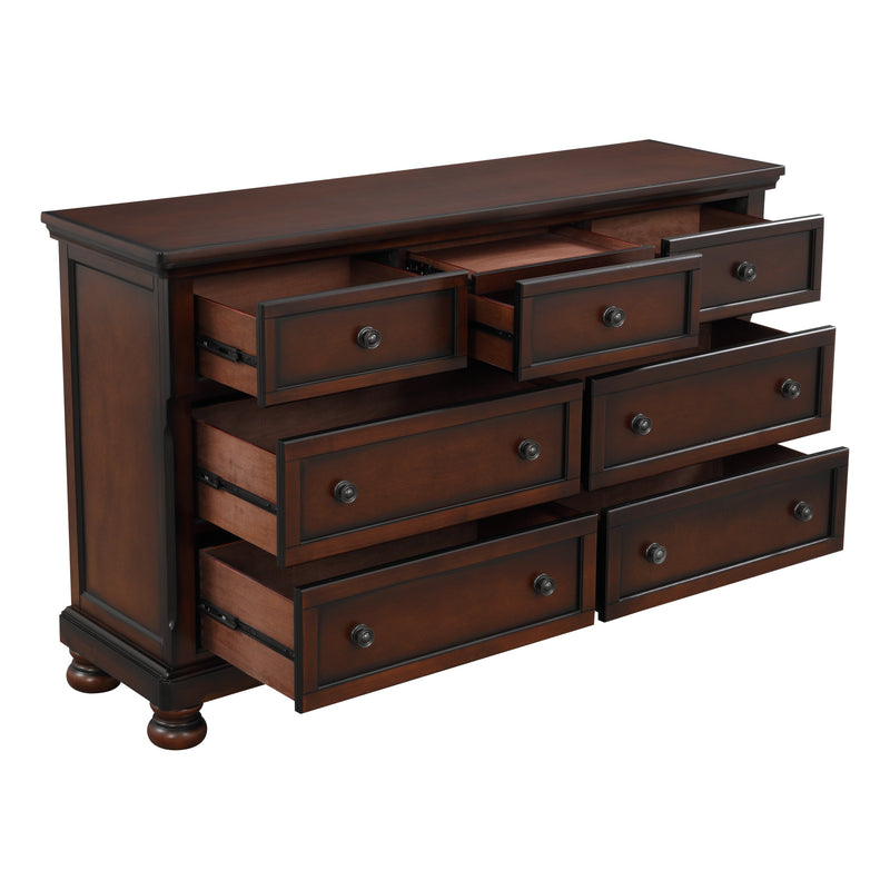 Cumberland Brown Cherry Sleigh Storage Platform Bedroom Set - DMV FurnitureBedroom Set