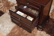 Cumberland Brown Cherry Sleigh Storage Platform Bedroom Set - DMV FurnitureBedroom Set