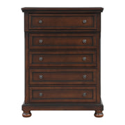 Cumberland Brown Cherry Sleigh Storage Platform Bedroom Set - DMV FurnitureBedroom Set