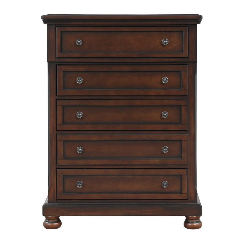 Cumberland Brown Cherry Sleigh Storage Platform Bedroom Set - DMV FurnitureBedroom Set
