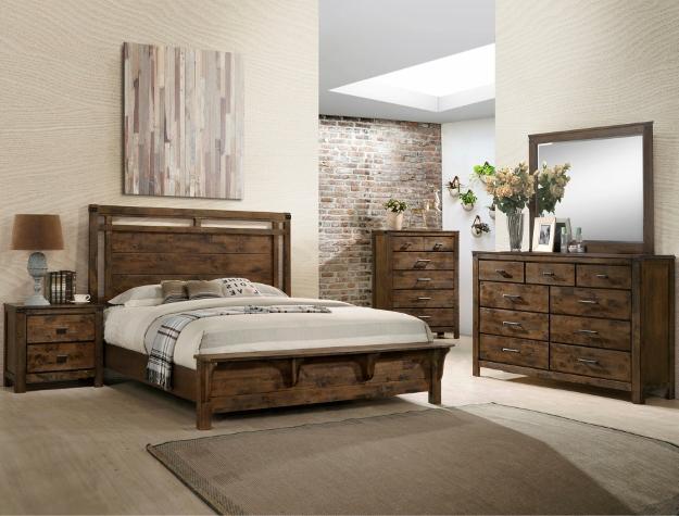 Curtis Brown King Panel Bed - DMV Furniture