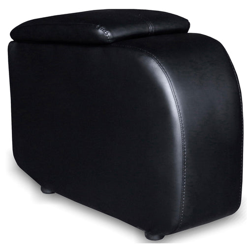 Cyrus Upholstered Home Theater Storage Wedge Console Black - 600002