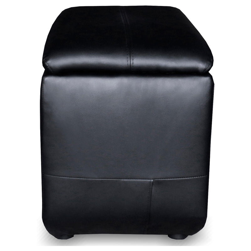 Cyrus Upholstered Home Theater Storage Wedge Console Black - 600002