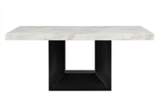 D02 Dining Table + 6 D03 Black Dining Chairs - D02DT+D03DC-BLK 7PC