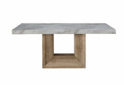 D02 Natural Dining Table + 4 D8683 Dining Chairs - D02DT-NATURAL+D8683DC-BEIGE