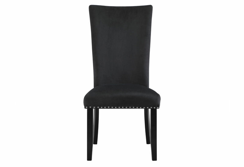 D03 Black Velvet Dining Chair - D03DC-BLK