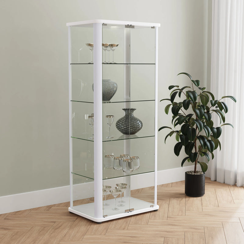 Aero Curio Cabinet with LED Lighting