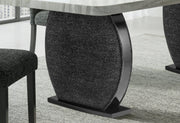 D2502 Dining Table And 6 Dining Chairs - D2502DT+D2502DC-BLK 7PC