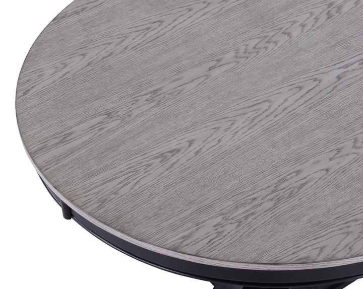 Harriet - Round Dining Table - Charcoal & Gray