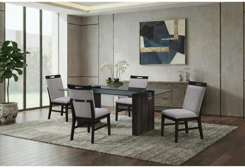D4238 Dining Table And 6 D4239 Dining Chairs - D4238DT+D4239DC 7 PC