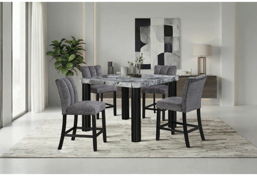 D5473 Bar Table And 8 D06 Bar Stools - D5473BT+D06BS-GRY 9 PC