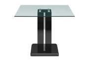 D895 Dining Table With 4 D895 Dining Chairs And 1 D895 Bench - D895DT+D895DC-GREY+D895DT-BN-GREY