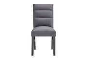 D895 Dining Table With 4 D895 Dining Chairs And 1 D895 Bench - D895DT+D895DC-GREY+D895DT-BN-GREY