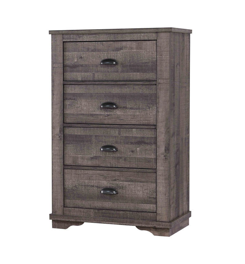 Crown Mark Furniture Coralee 5 Drawer Chest in Gray image