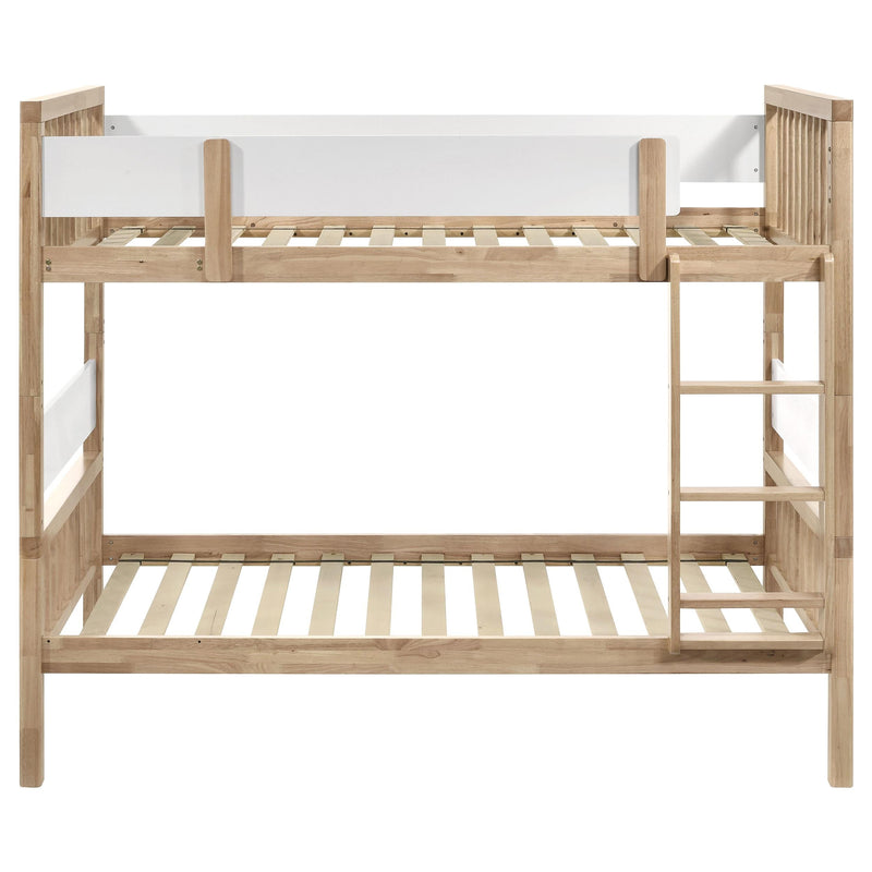 Dakota Wood Twin Over Twin Bunk Bed Natural - 461171