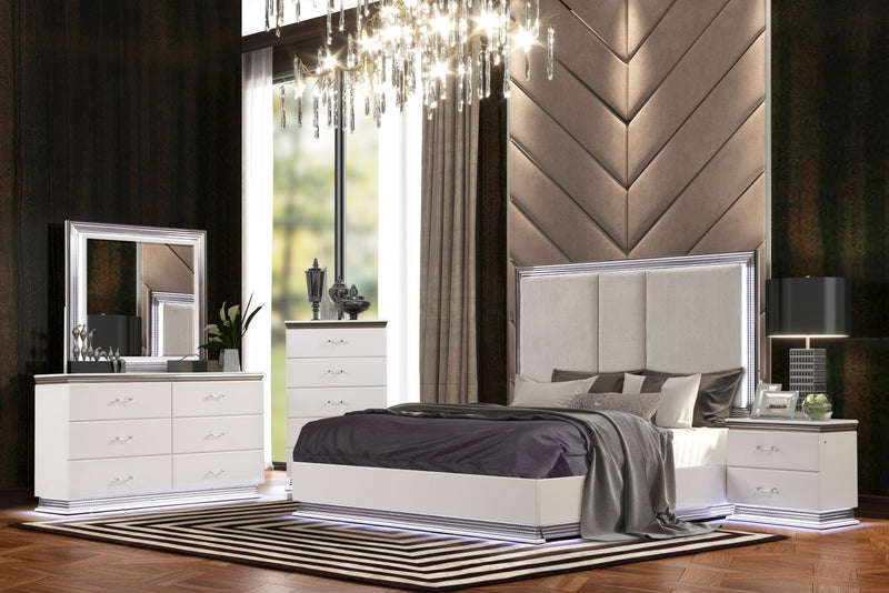 Dalal White Queen 5 Piece - DALAL-WT-Q-5PC