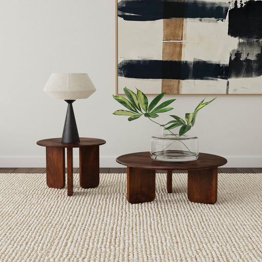 Dale 2-piece Solid Wood Coffee and End Table Set Brown - 721998-S2