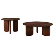 Dale 2-piece Solid Wood Coffee and End Table Set Brown - 721998-S2