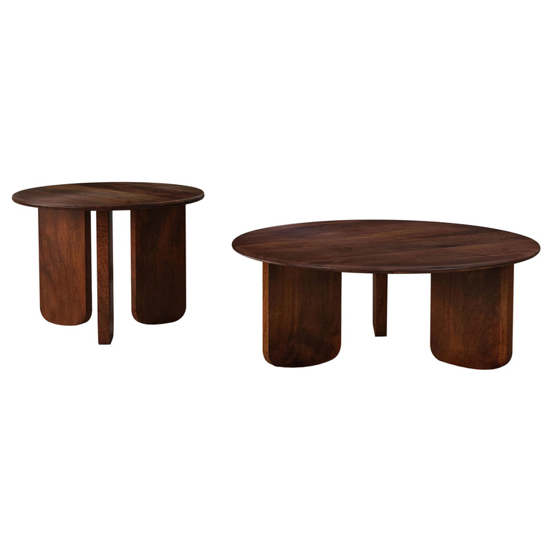 Dale 2-piece Solid Wood Coffee and End Table Set Brown - 721998-S2
