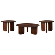 Dale 3-piece Solid Wood Coffee and End Table Set Brown - 721998-S3