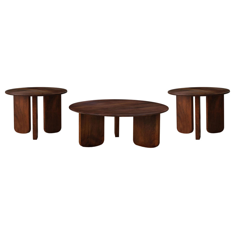 Dale 3-piece Solid Wood Coffee and End Table Set Brown - 721998-S3