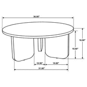 Dale Round Solid Mango Wood Coffee Table Brown - 721998