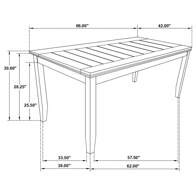 Dalila 5-piece Rectangular Dining Table Set Dark Grey - 102721GRY-S5