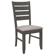 Dalila 5-piece Rectangular Dining Table Set Dark Grey - 102721GRY-S5