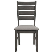 Dalila 5-piece Rectangular Dining Table Set Dark Grey - 102721GRY-S5