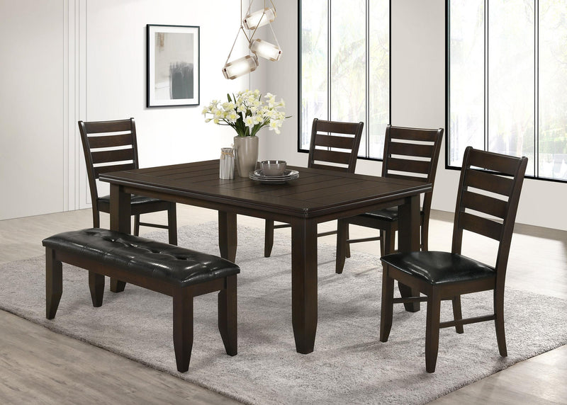 Dalila 6-piece Rectangular Dining Table Set Cappuccino - 102721-S6