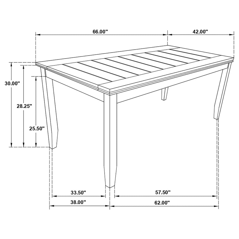 Dalila 6-piece Rectangular Dining Table Set Cappuccino - 102721-S6