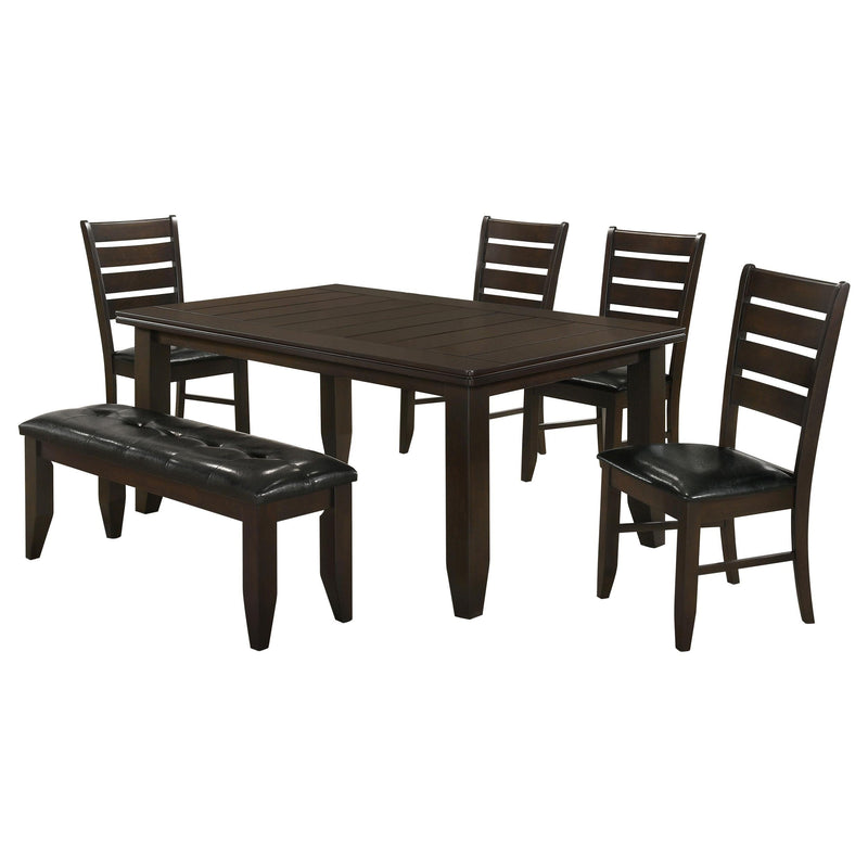 Dalila 6-piece Rectangular Dining Table Set Cappuccino - 102721-S6