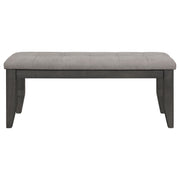 Dalila 6-piece Rectangular Dining Table Set Dark Grey - 102721GRY-S6