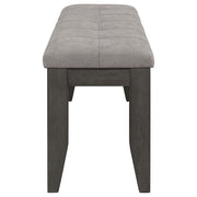 Dalila 6-piece Rectangular Dining Table Set Dark Grey - 102721GRY-S6