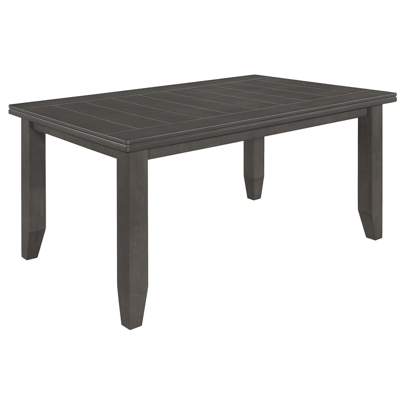 Dalila 6-piece Rectangular Dining Table Set Dark Grey - 102721GRY-S6