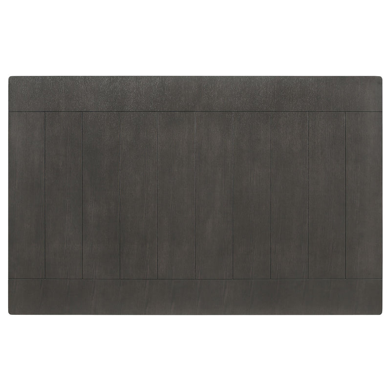 Dalila 6-piece Rectangular Dining Table Set Dark Grey - 102721GRY-S6